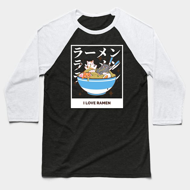 I love ramen Baseball T-Shirt by ArtsyStone